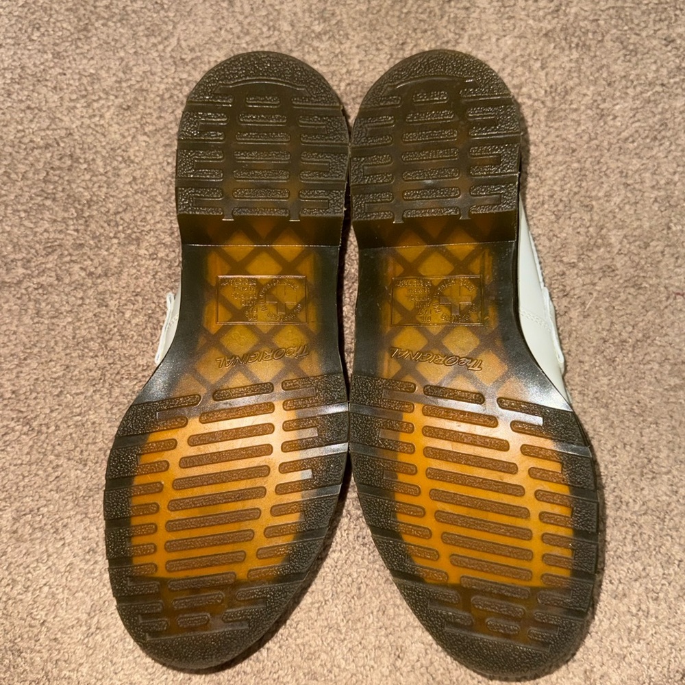 Dr. Martens White Leather Tassel Loafers - Picture 4 of 5